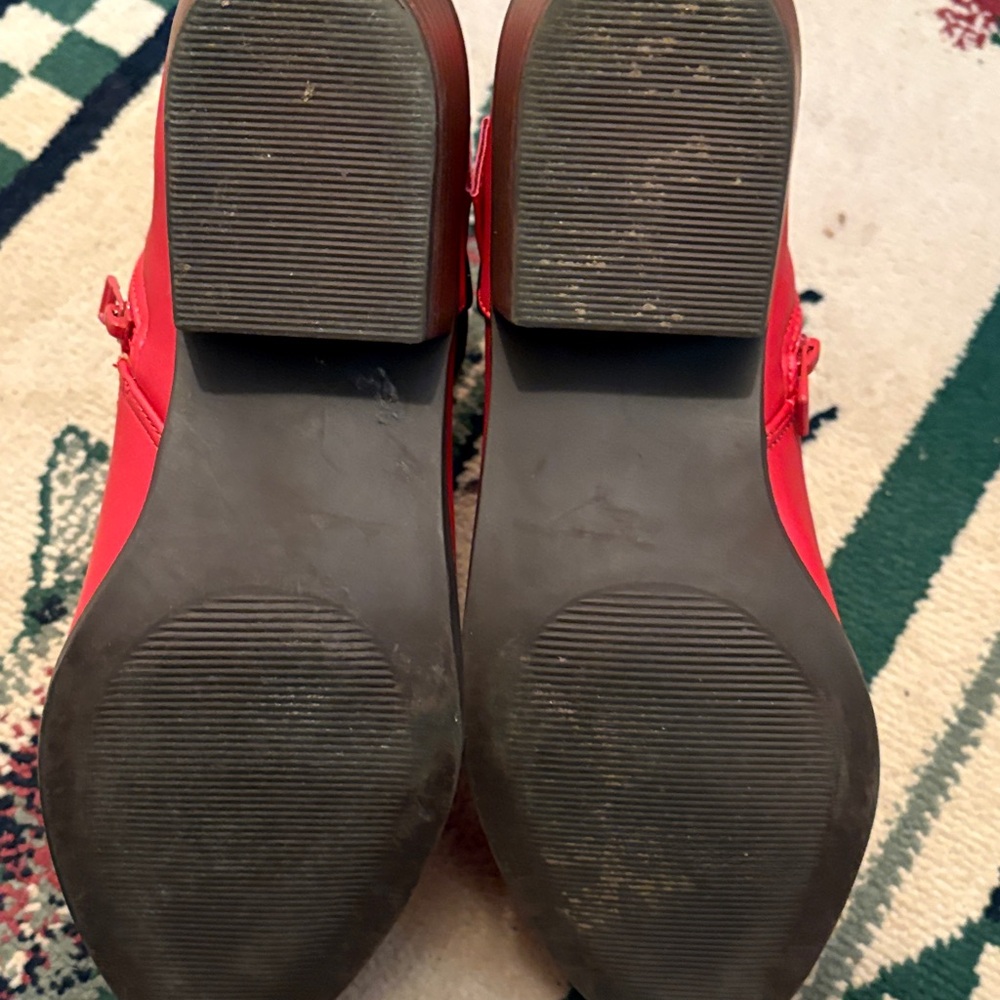 Trary Red Ankle Boots for Women - Picture 3 of 3
